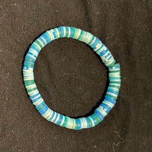 Multicolor clay bead bracelet
